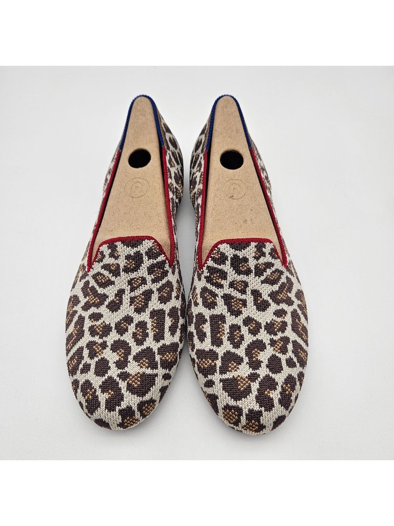 Rothys The Loafer Mocha Spot Slip On Flats Womens Sz 7.5 New